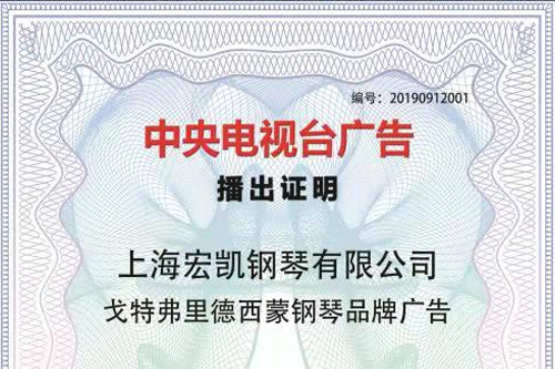 戈特弗里德西蒙钢琴中央电视台品牌广告